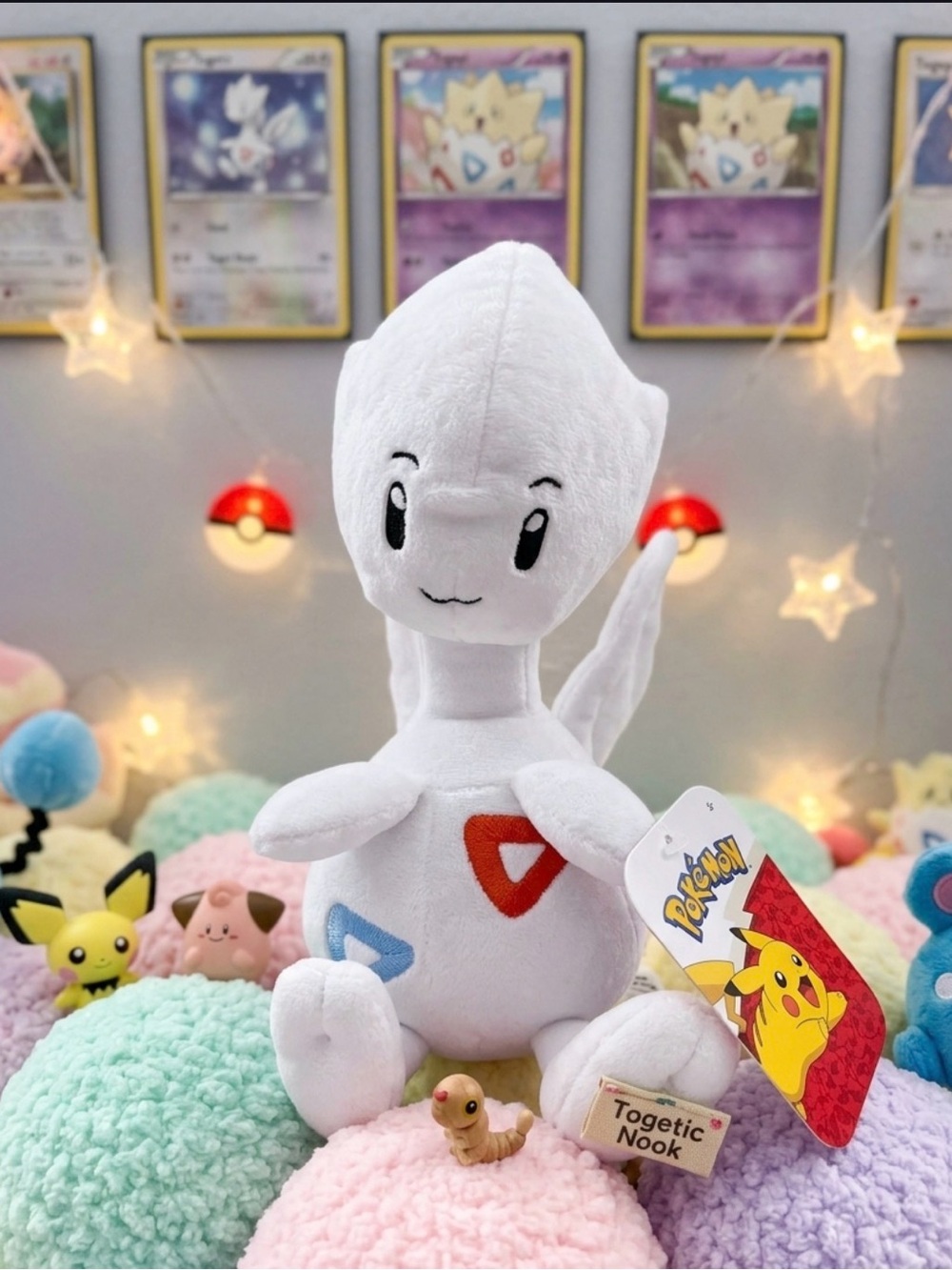 🥚 Togetic Plush Toy - White Soft Pokemon Collectible Cute!! 🥰